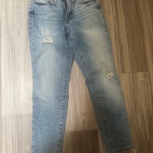 Casual Light Blue Boyfriend Jeans